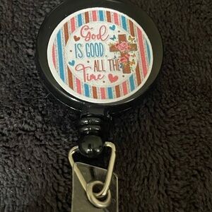 Inspirational Badge Reel with Stripes